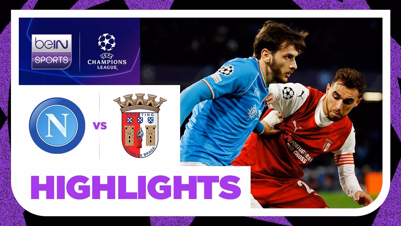 How many match cards does SSC Napoli and Sporting Braga have?