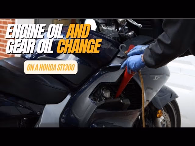 How long does it take to change oil on a ST1300?