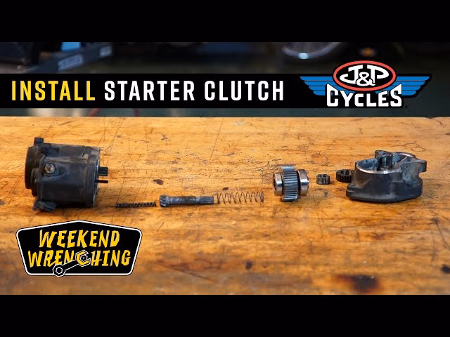 How do you lubricate a starter clutch?