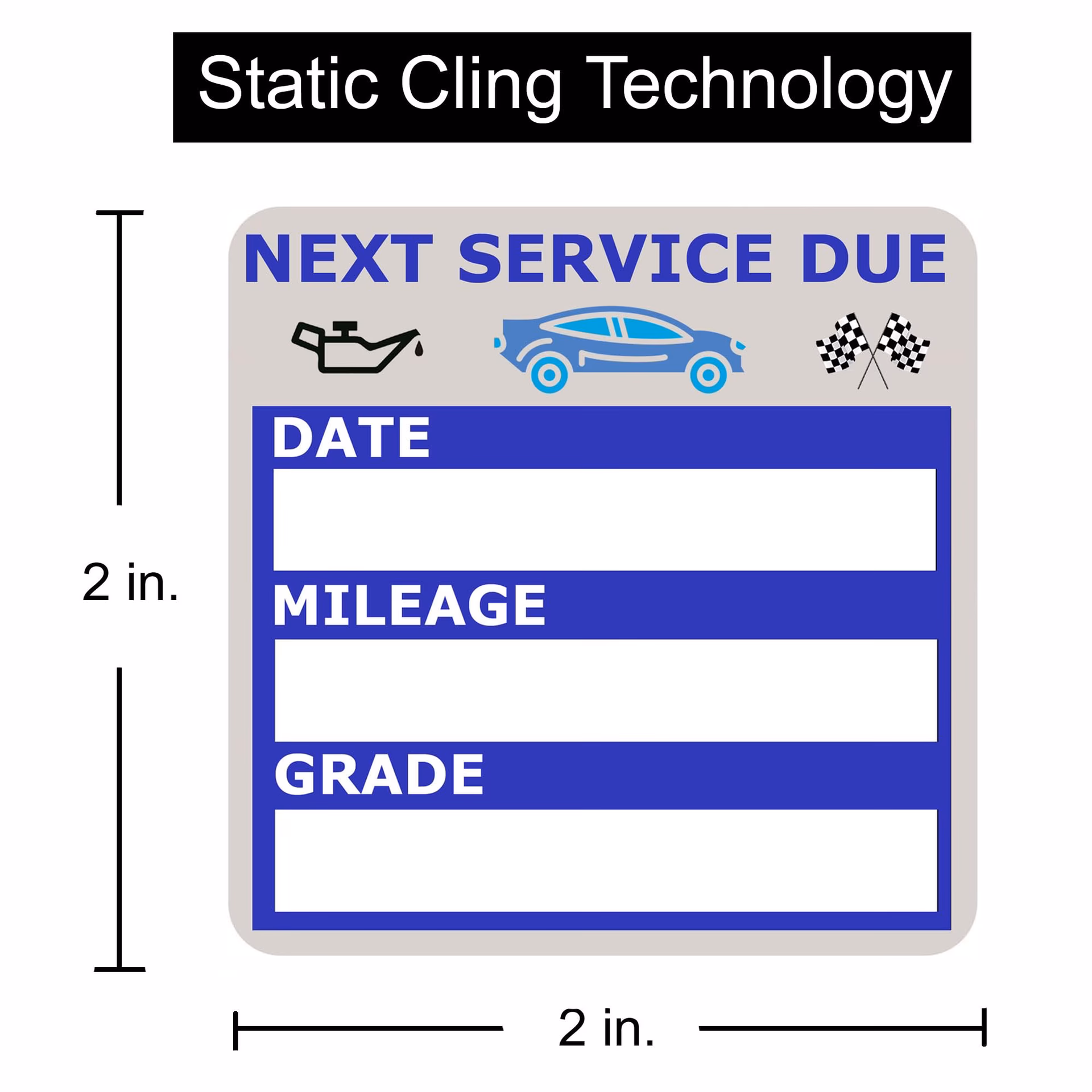 What are static cling service decals?