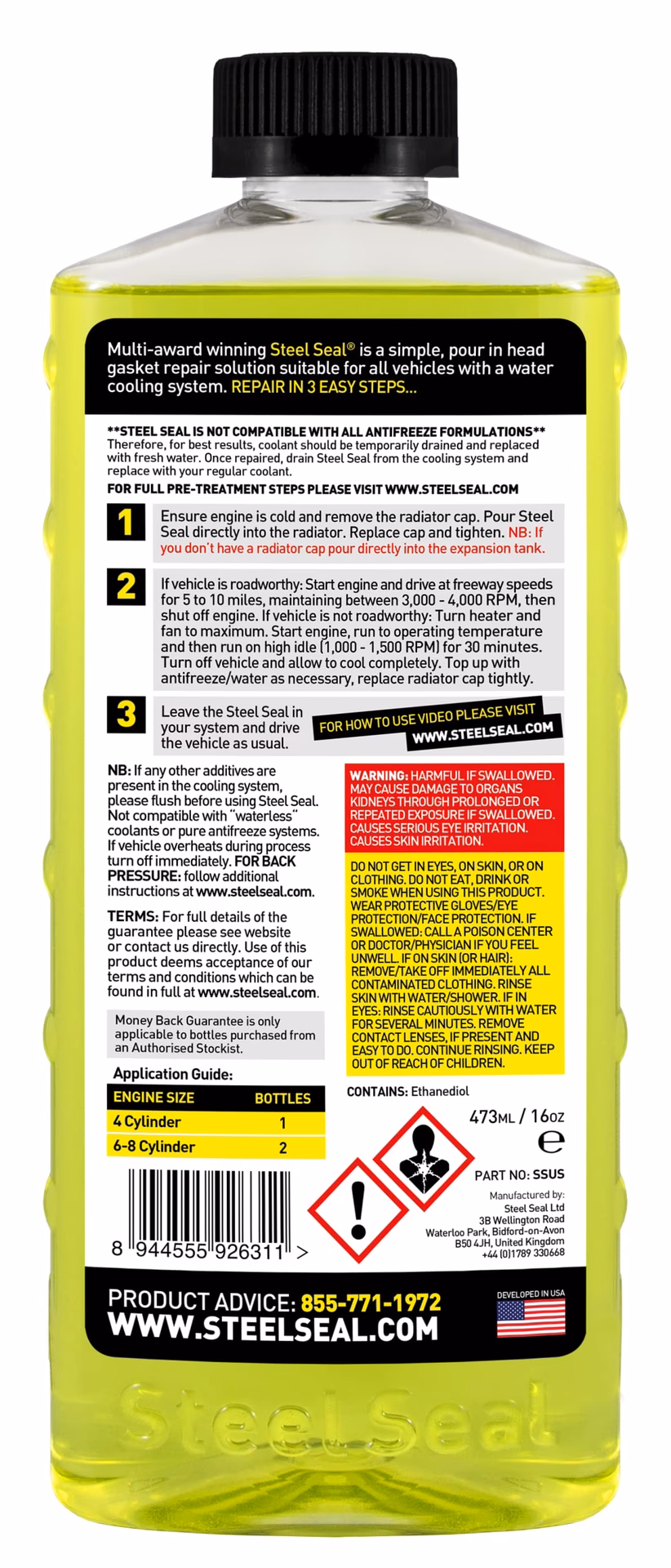 Will steel seal head gasket repair block or clog my cooling system?
