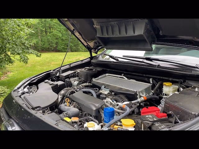 How to pour new engine oil in a 2014 Subaru Outback?