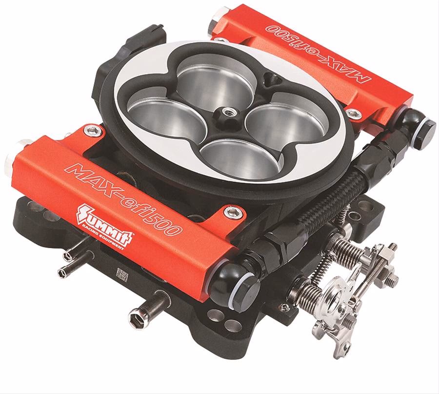 What kind of fuel system does Summit Racing use?