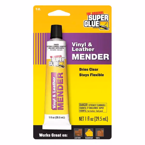 How do you remove super glue from leather car seats?