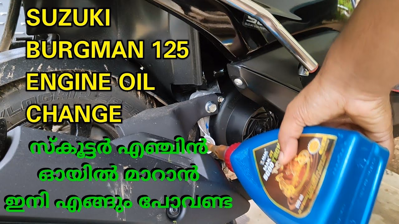 How do I adjust the time on the Burgman series?