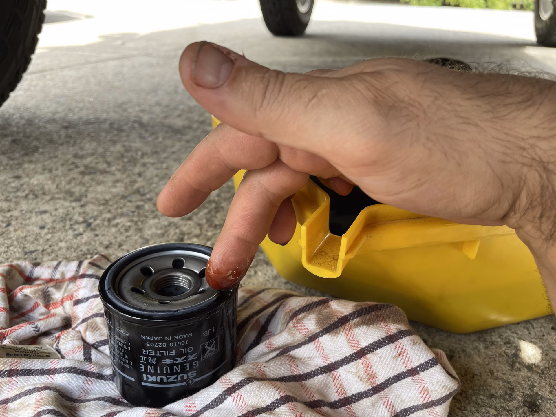 What's the change interval for the Suzuki Jimny transmission oil?
