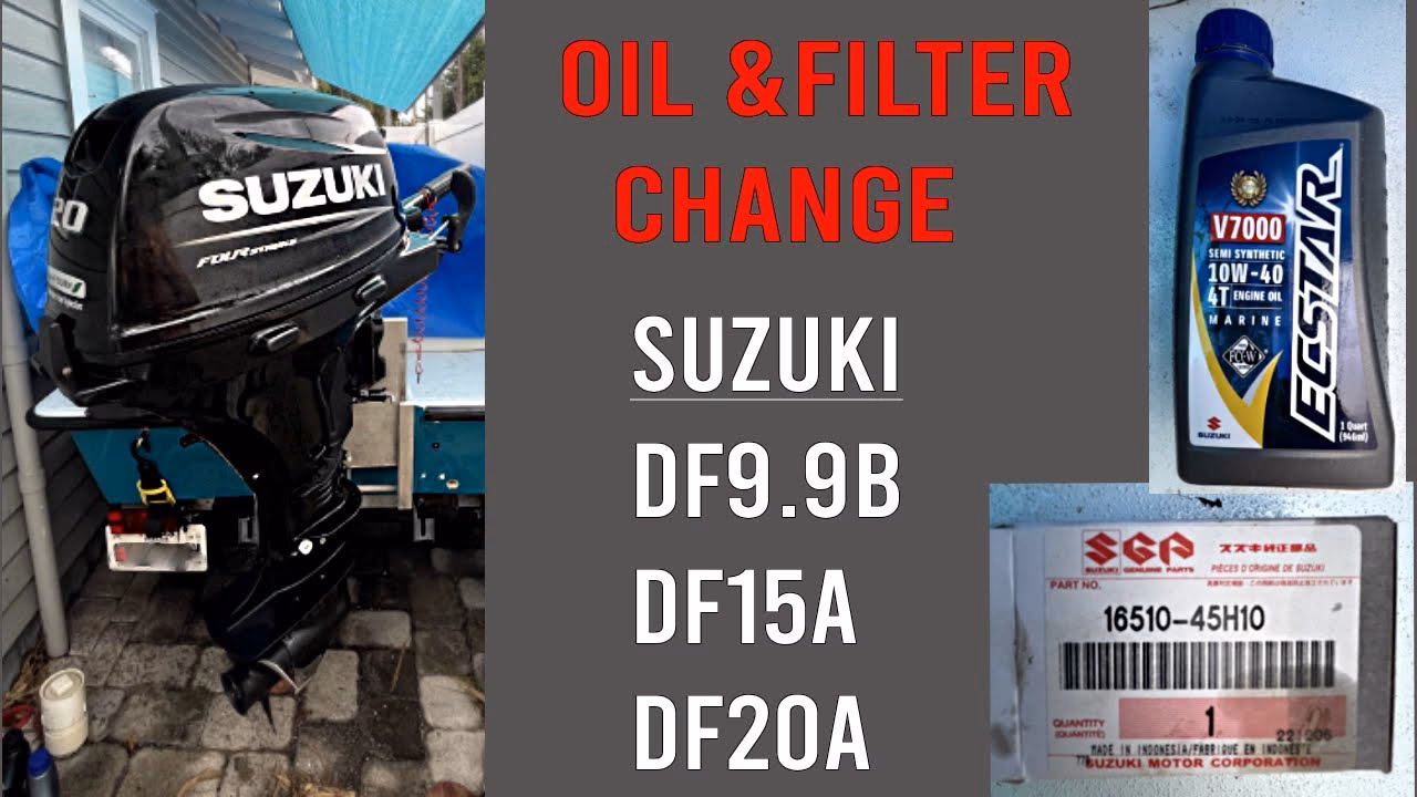How to reset the oil change light on Suzuki outboards?