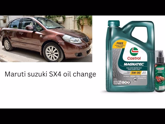 How often should oil be changed in a Suzuki SX4?