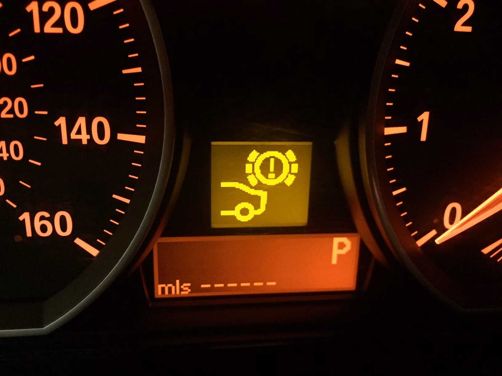 What does the BMW brake warning light mean?