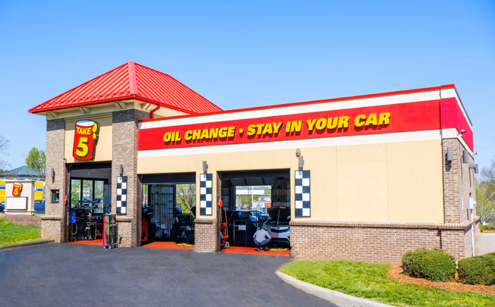 Where is take 5 oil change located?