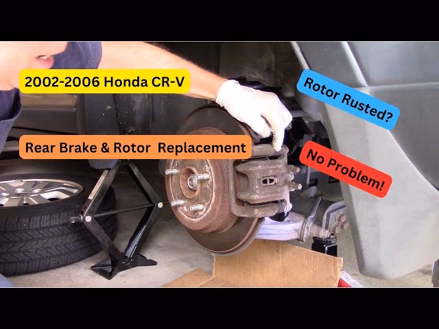 How do I remove the parking brake from my Honda CR-V?