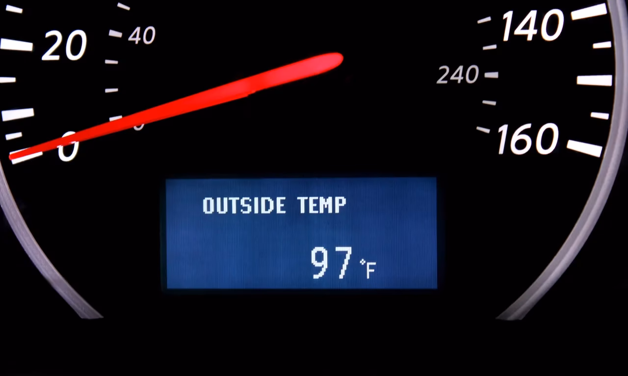 Why is my car's outside temperature gauge not working?