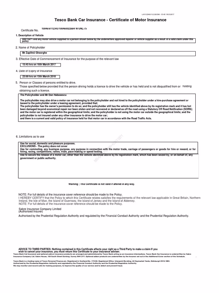 What happens if I renew my Tesco Bank car insurance policy?