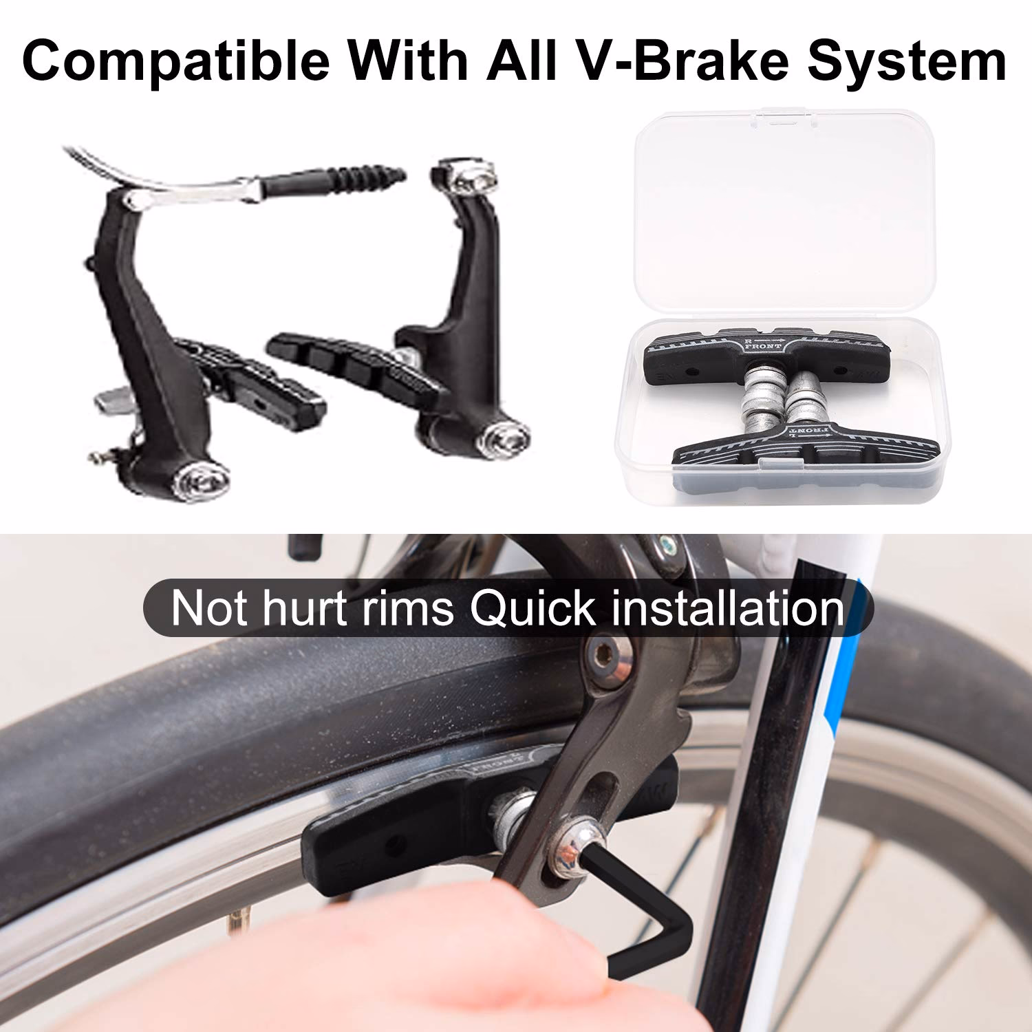 Are brake pads good for a road bike?
