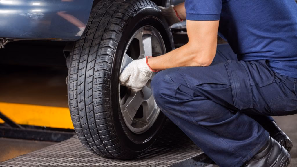 How do you fix a broken tire?