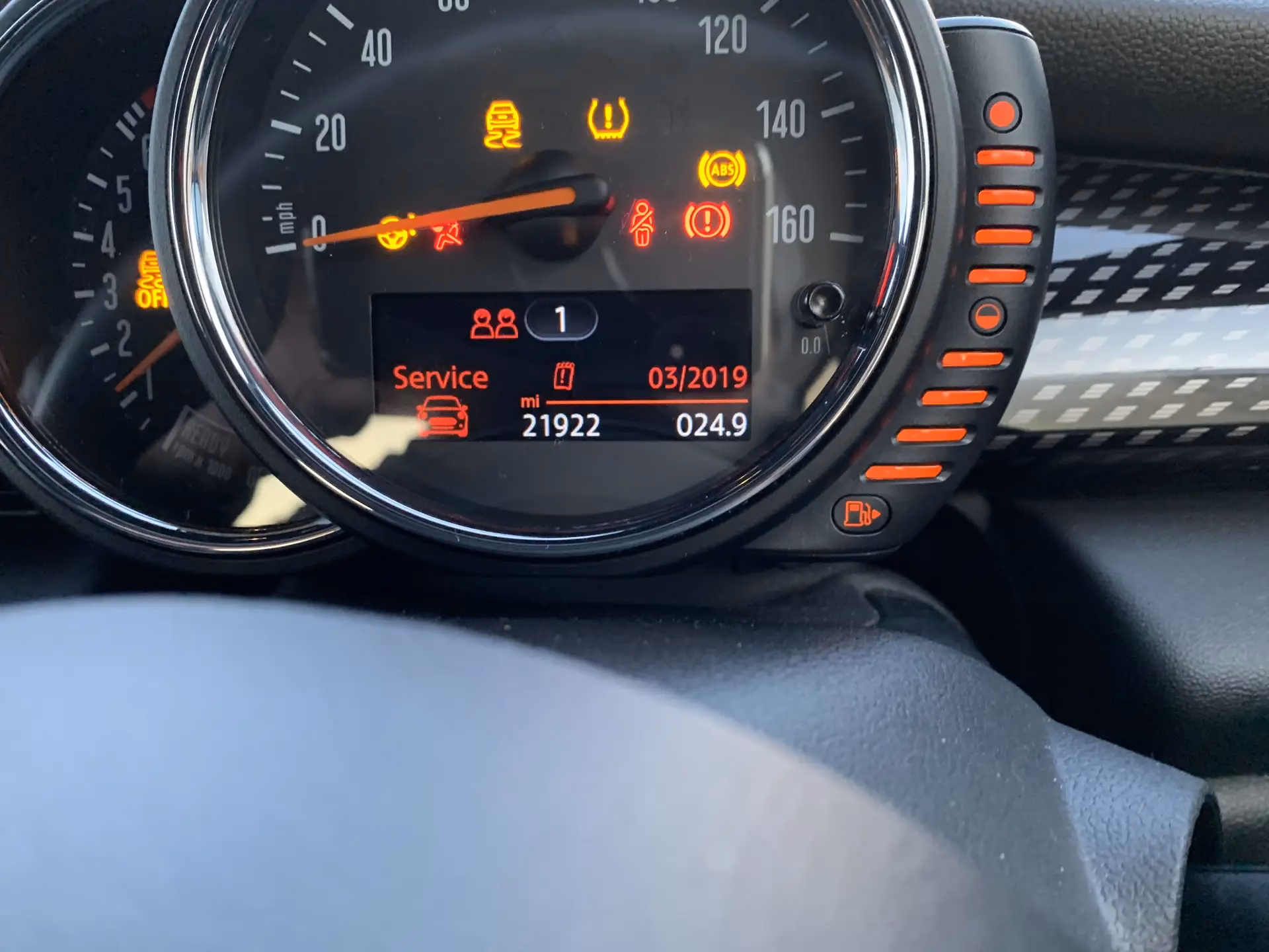 How do I update my Mini Digital Service history?