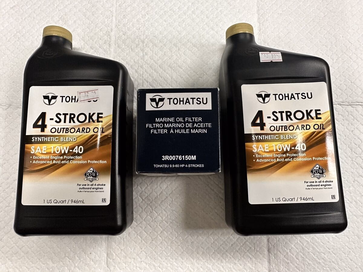 How do I add oil to my Tohatsu 20 hp 4 stroke?