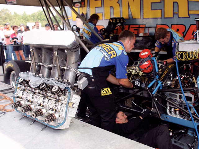 Why does a Top Fuel dragster get a rebuilt engine?