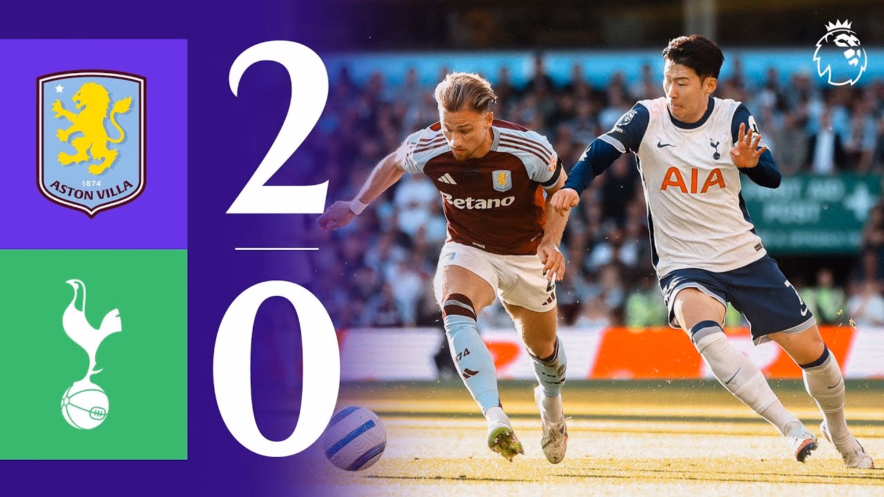 What time does Aston Villa vs Tottenham kick-off?
