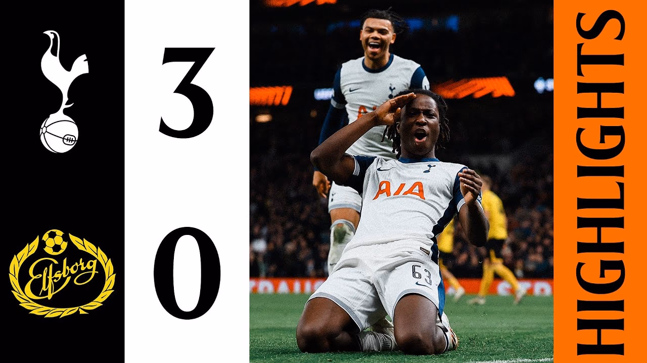 Who is the referee of Tottenham Hotspur vs Elfsborg?