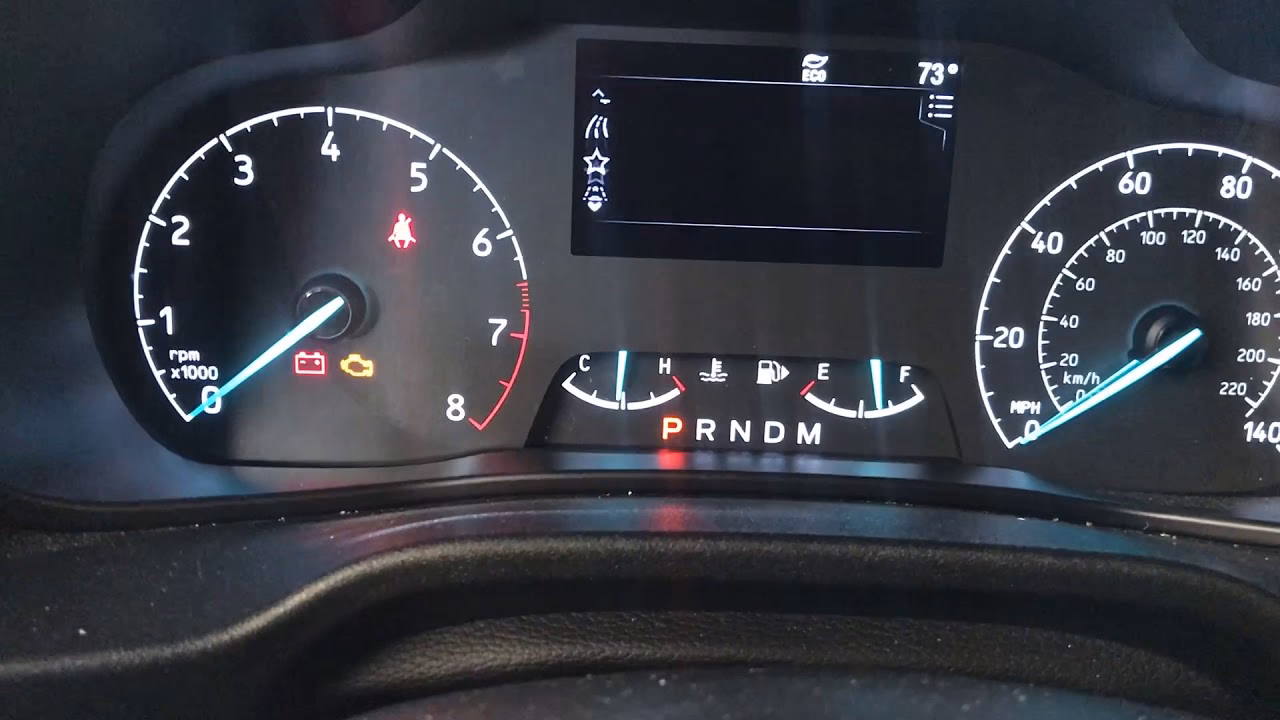 How do I reset my Ford Transit Connect engine?