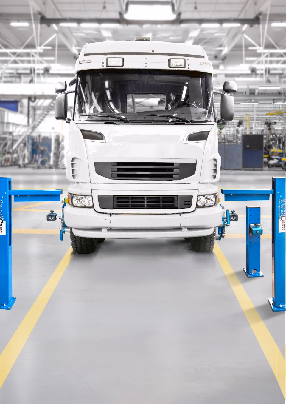 What is a truckcam camera wheel alignment system?