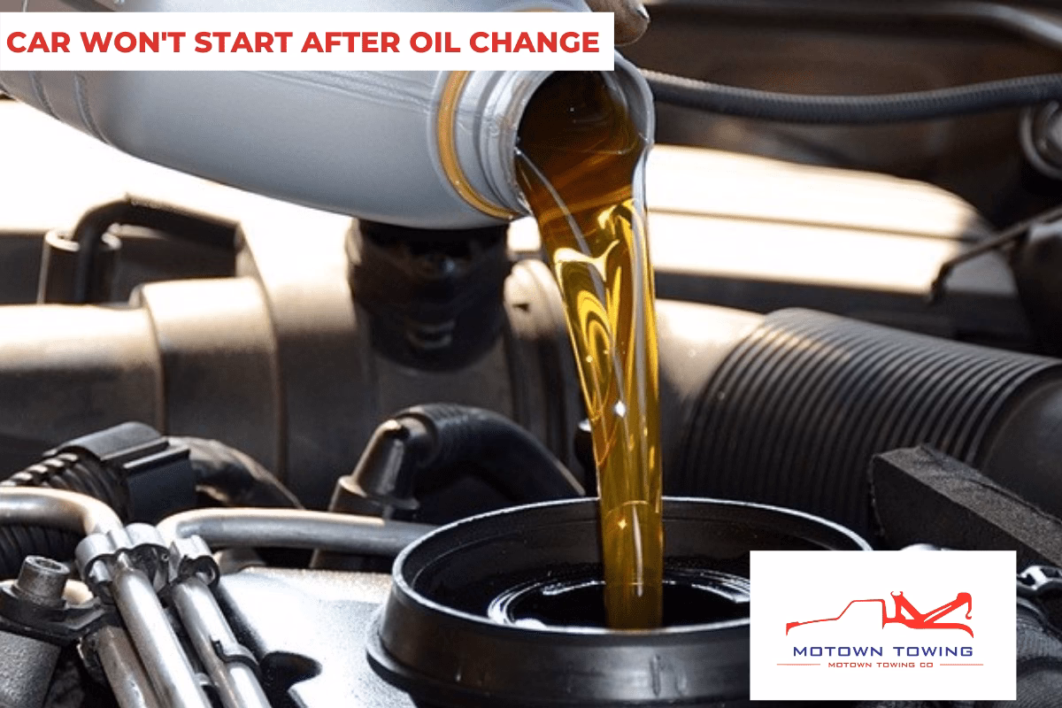 How do I ensure a smooth car start after an oil change?