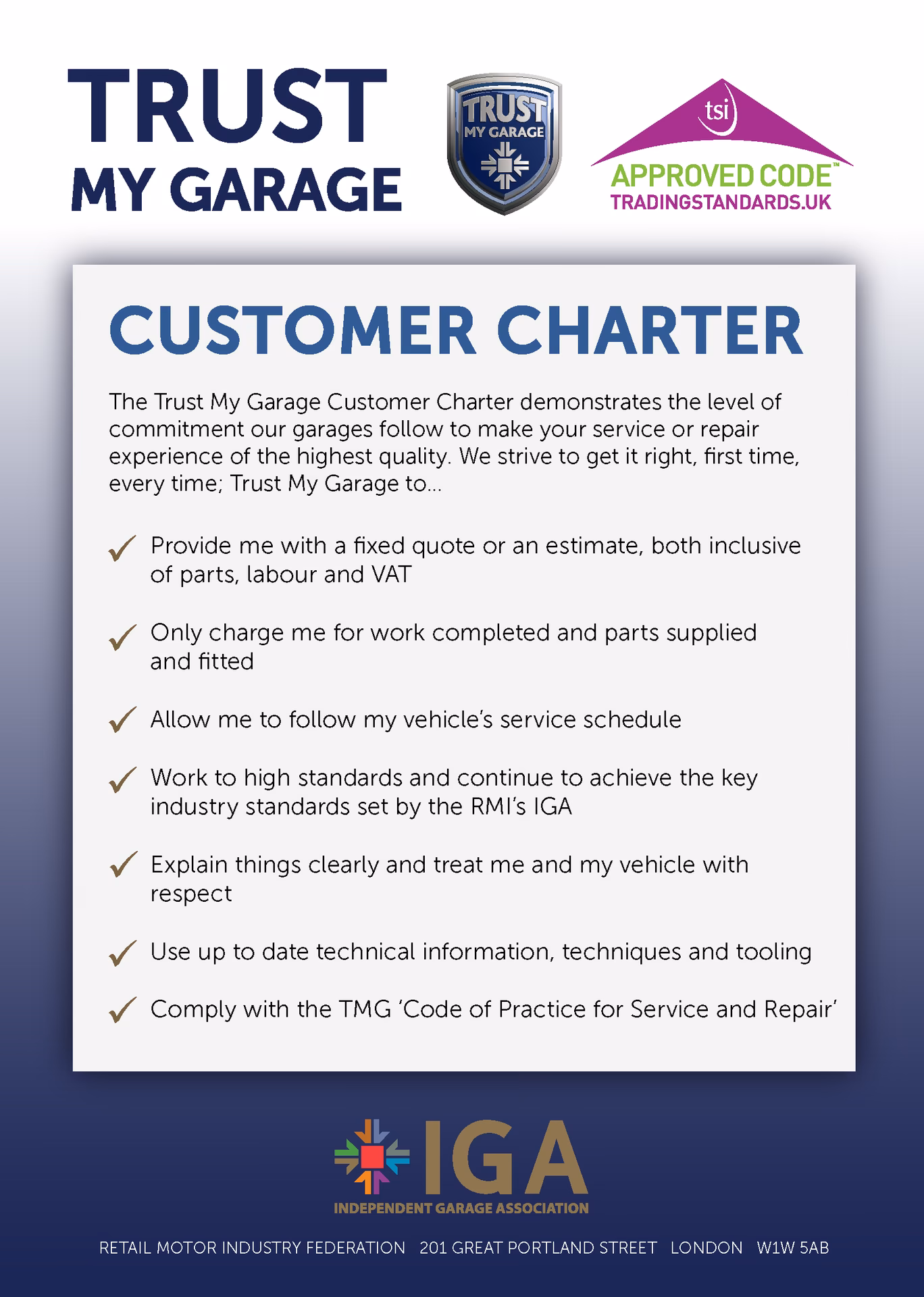 What can trust my garage do for You?