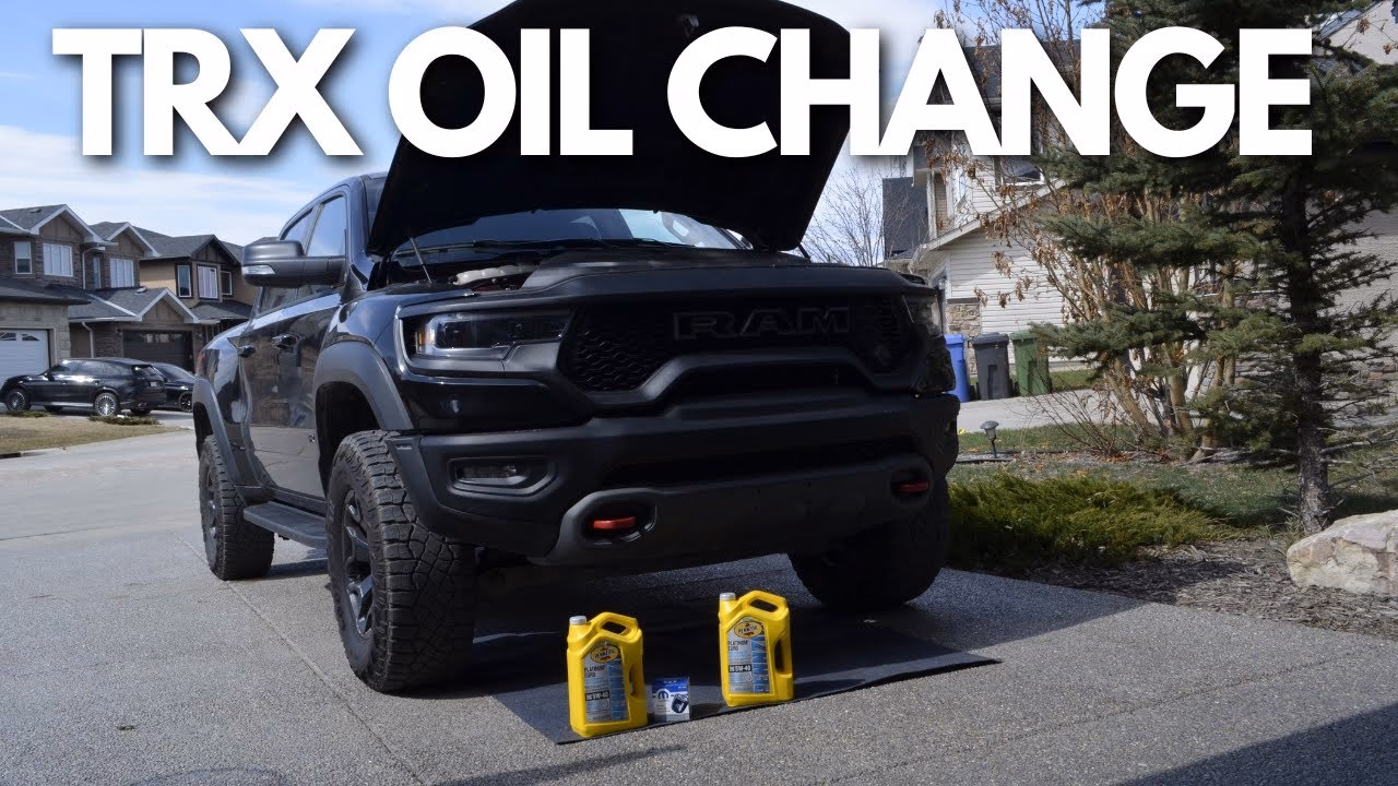 How do you change engine oil on a ram TRX?