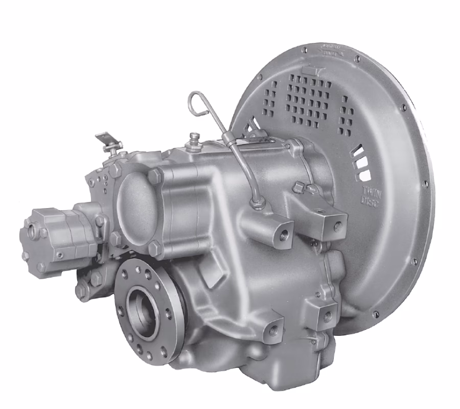 How do you Lube a twin disc transmission?