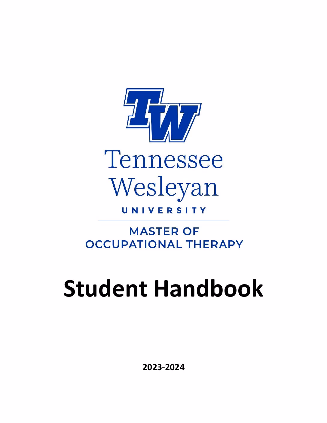 Who accredits TWU occupational therapy?