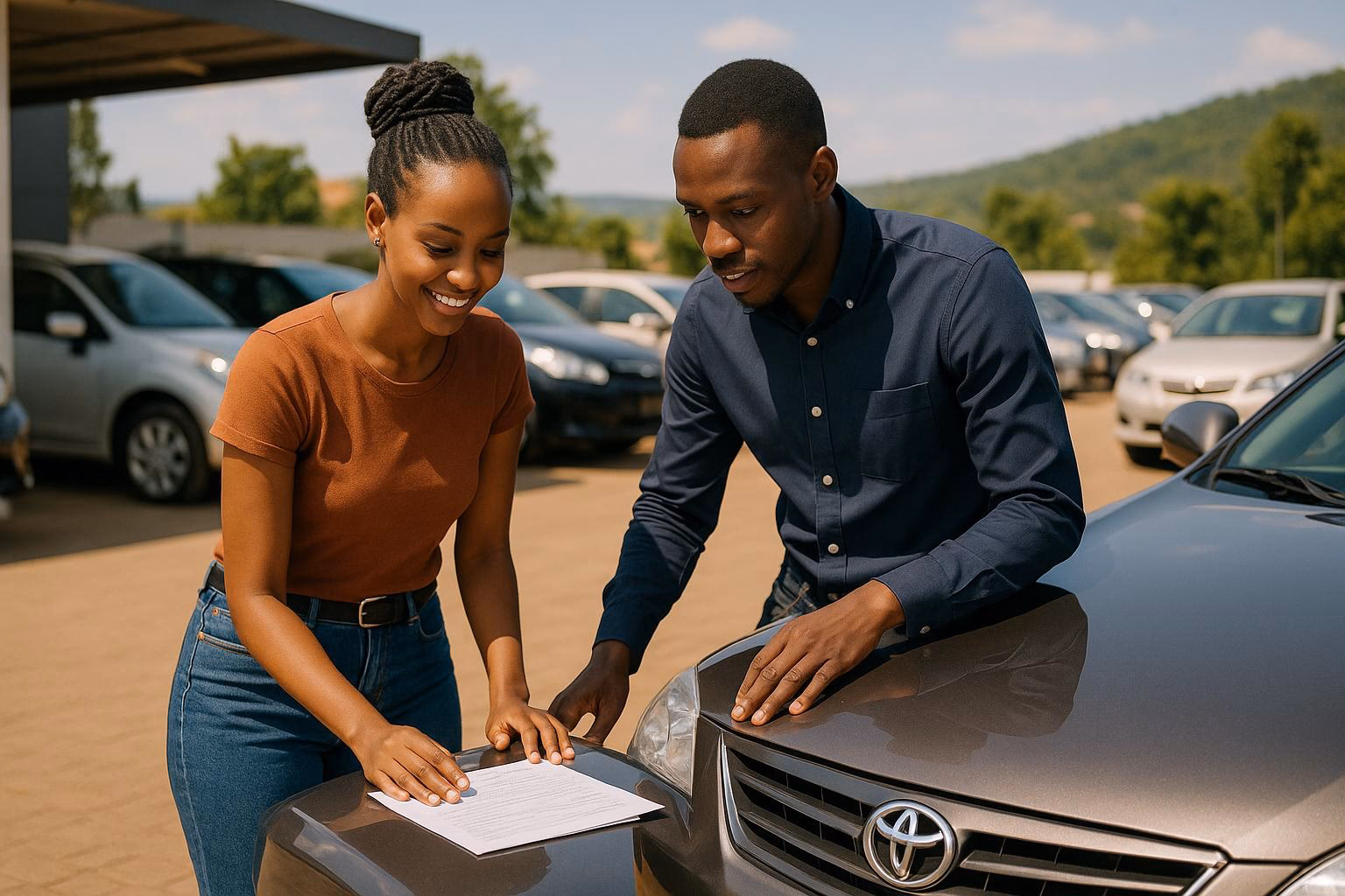 What types of cars are commonly used in Rwanda?