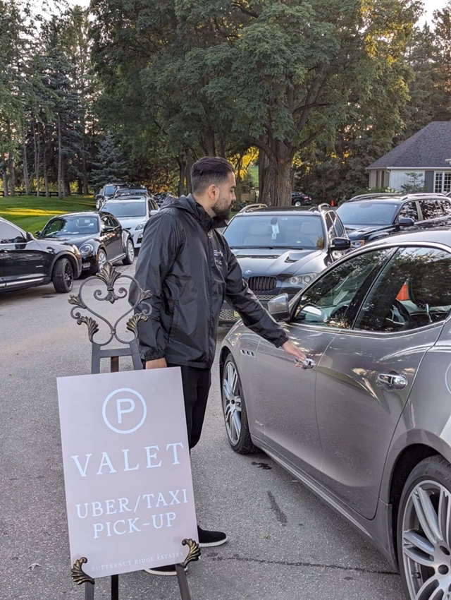 What is valet parking?