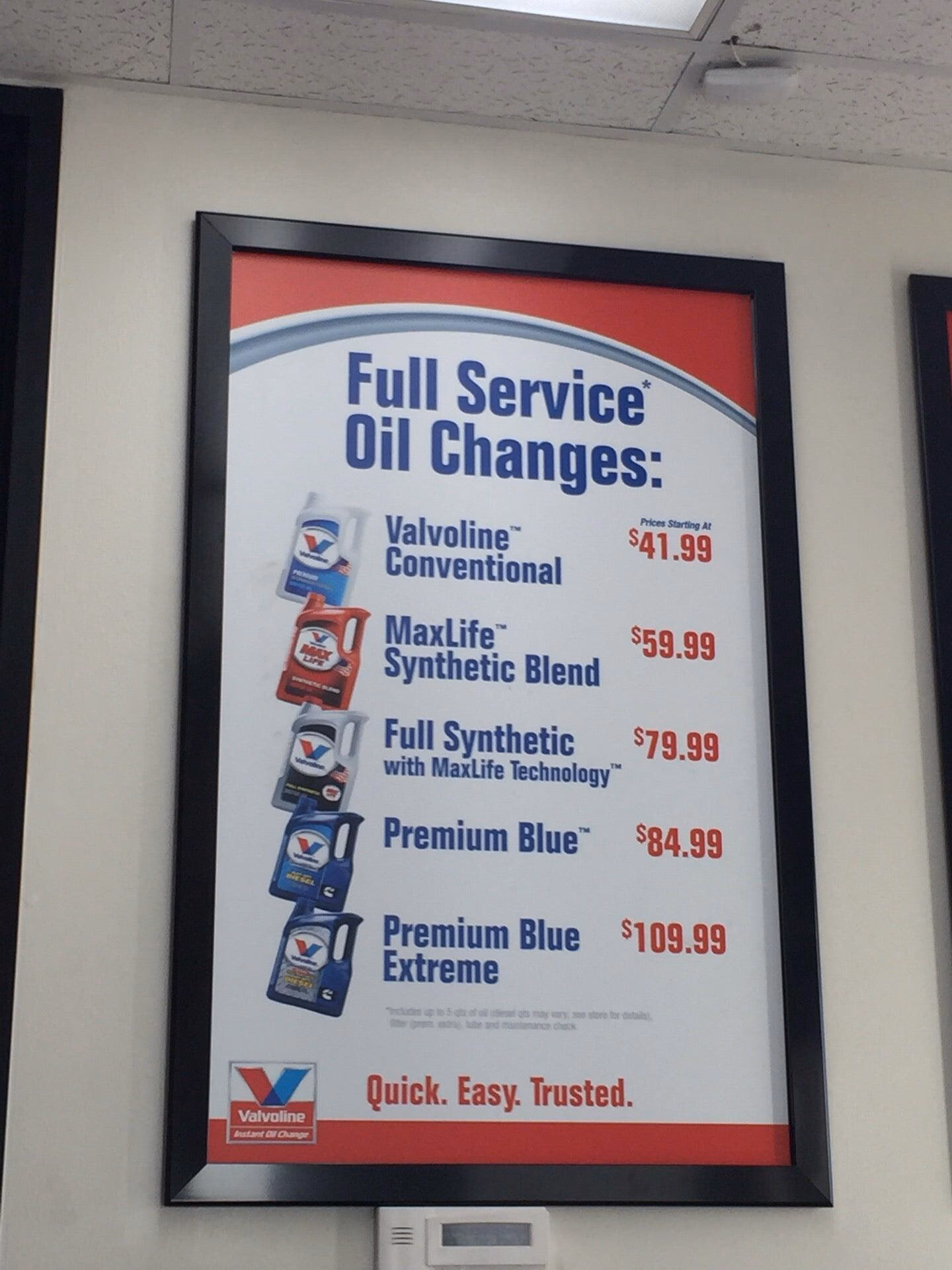 What services does Valvoline offer?
