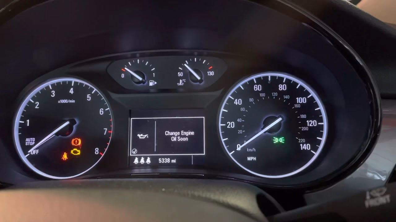 How to reset oil life on Vauxhall Mokka?