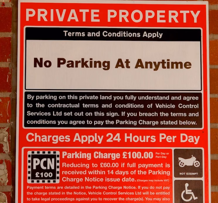 What is a parking charge notice?