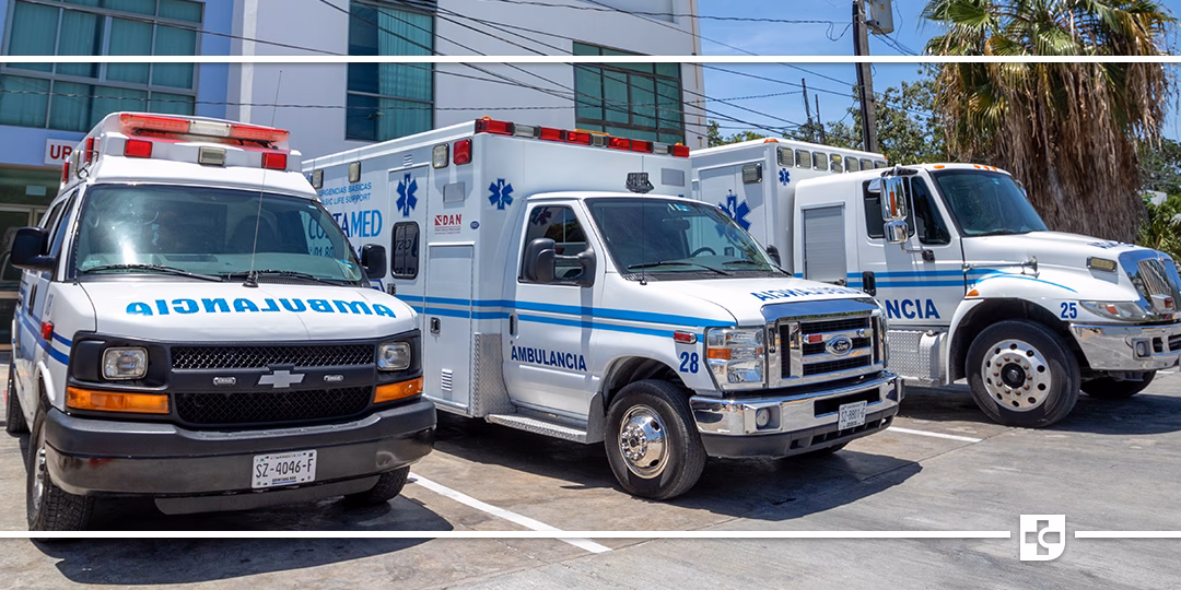 How many electric ambulances are in the Las fleet?