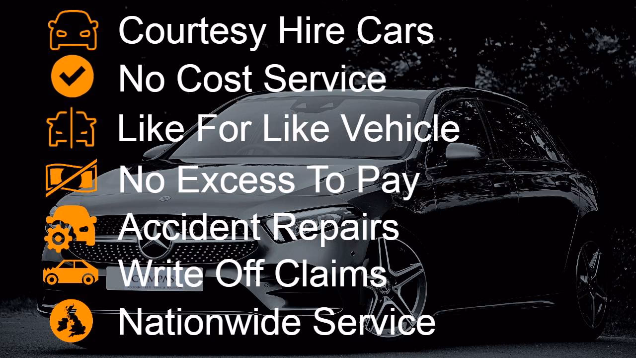 Can I make a claim after an accident in a courtesy car?