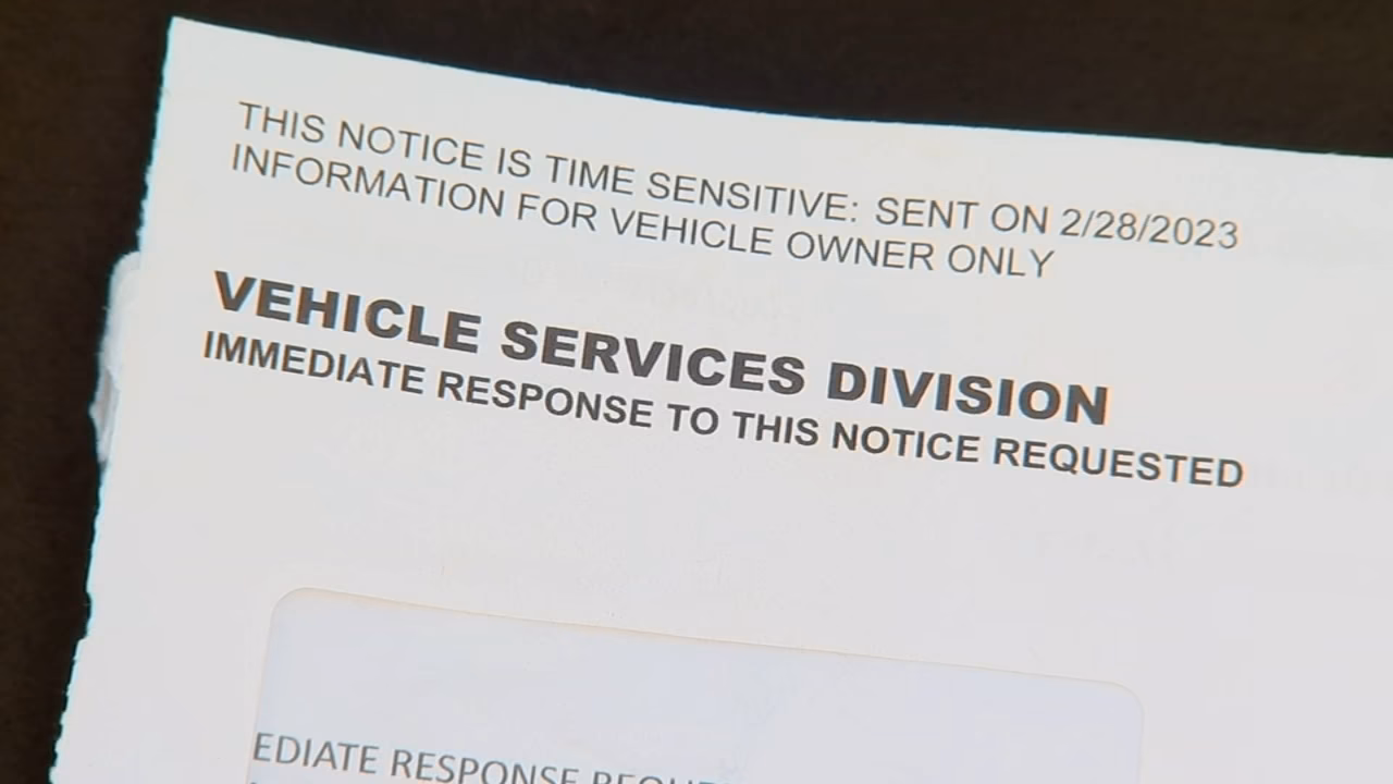 What is a vehicle services division letter?