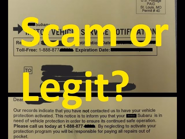 What is a car service letter?