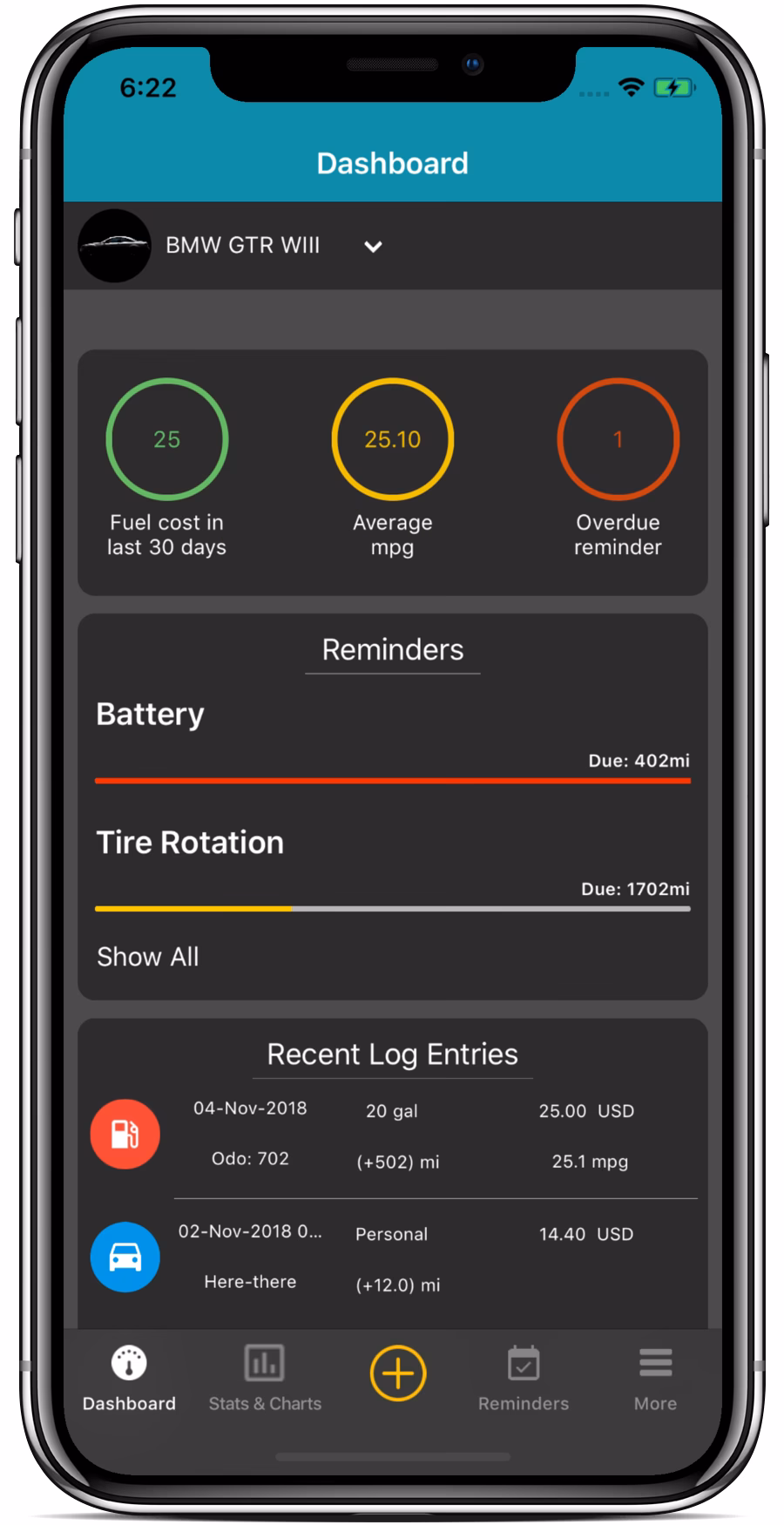 Where can I find a car maintenance tracker app?