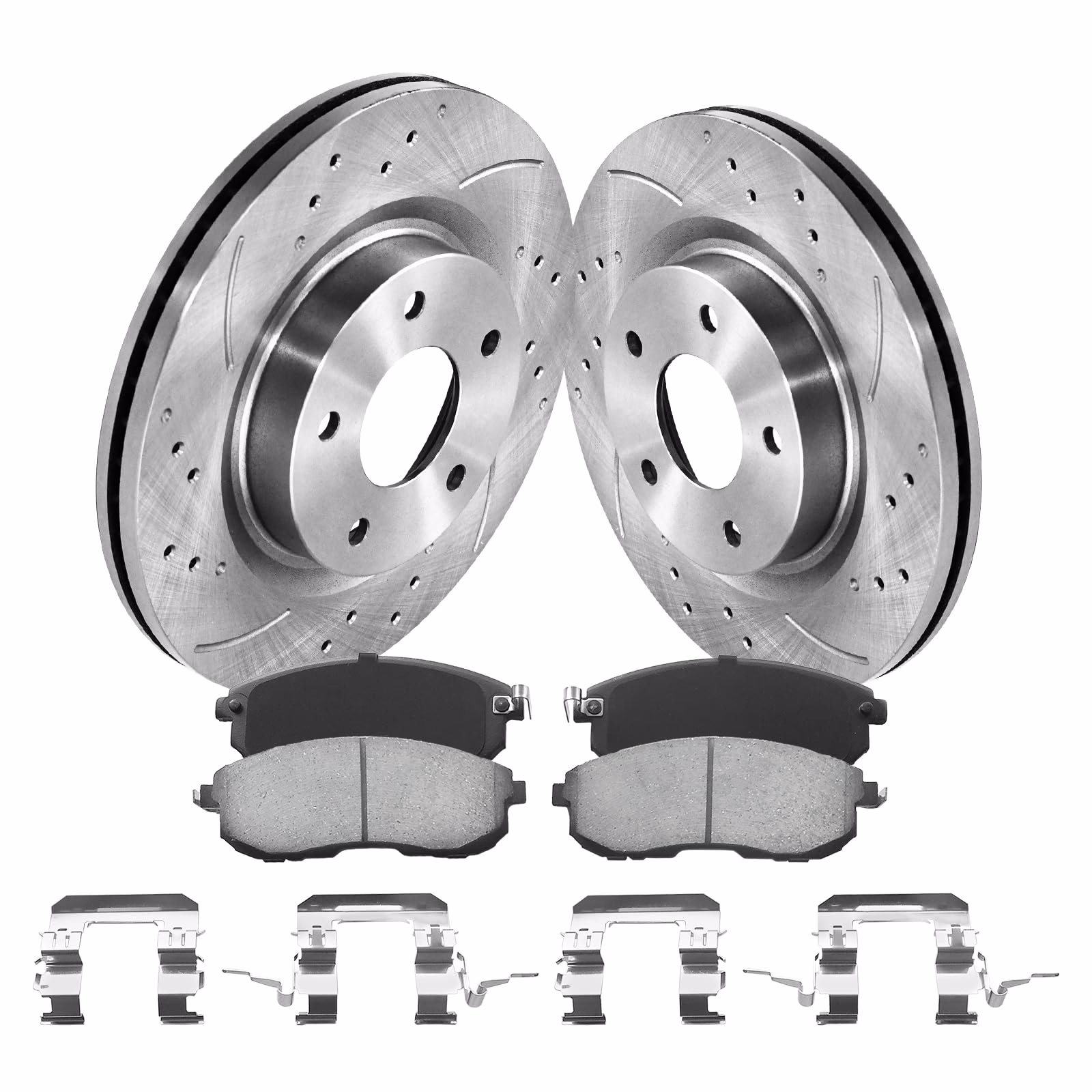 Can a solid brake disc be replaced with a ventilated brake disc?