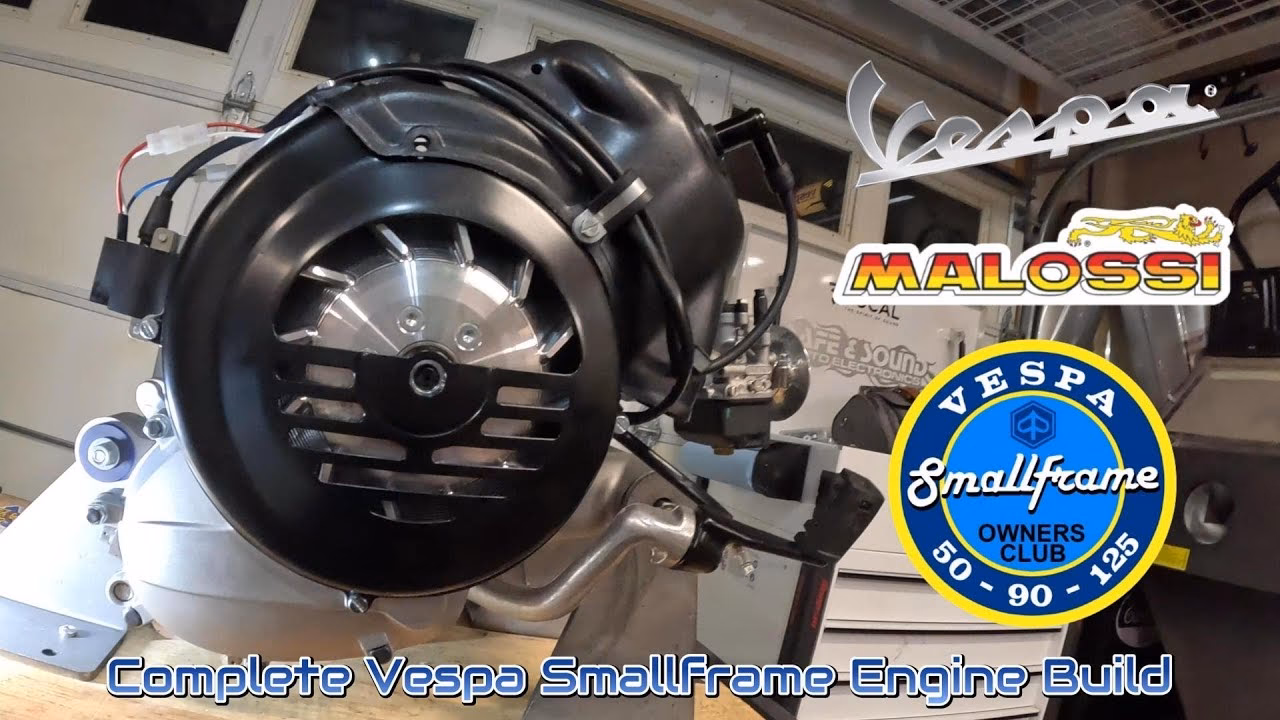What is a complete Vespa smallframe engine strip down & rebuild?