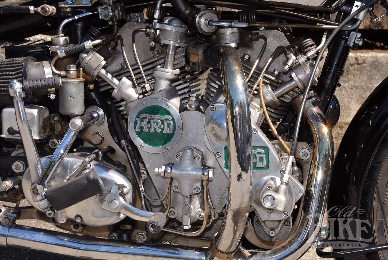Who rebuilt the Vincent engine?