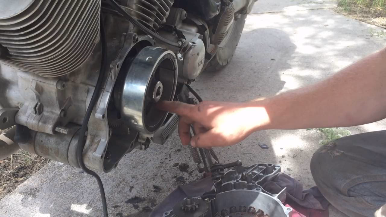 Where is the starter clutch located?