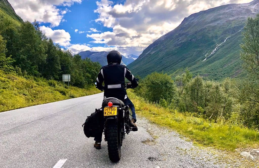 How do I get to Norway if I'm a motorcycle traveler?