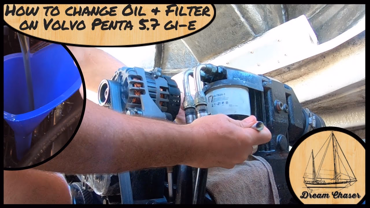 How do you install an oil pump on a Volvo Penta?