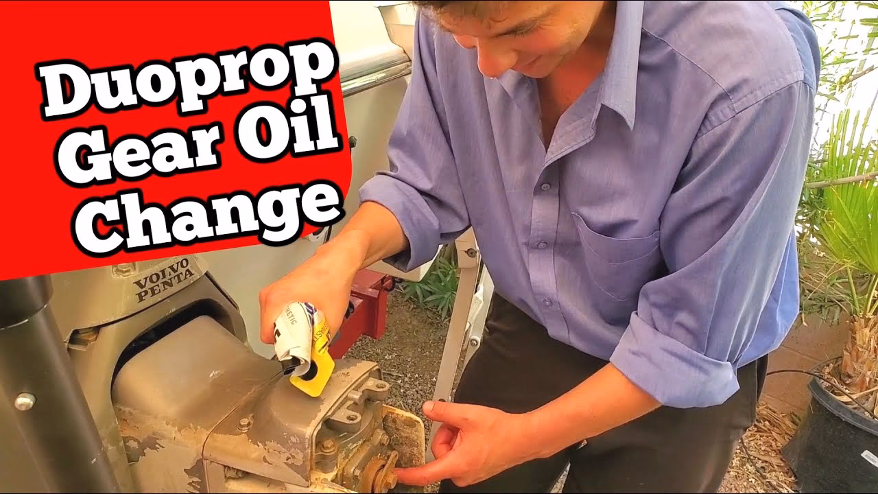 How do you put oil in a Volvo Penta 270 outdrive?