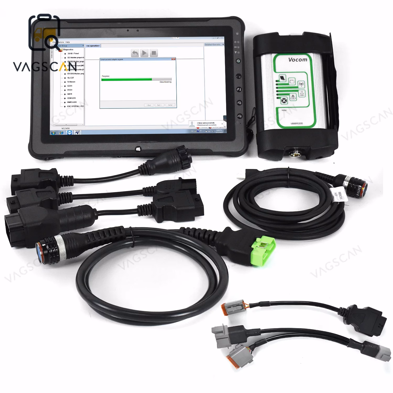 Does Volvo Penta diagnostic software work with a diesel engine?