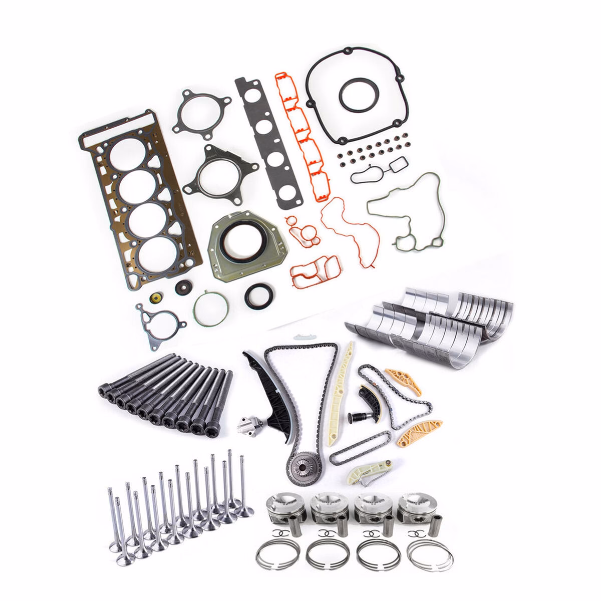 What are the different types of engine rebuild kits?